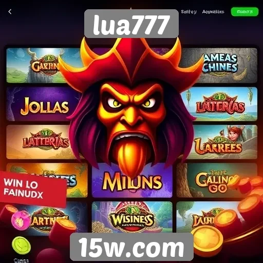 Jogos populares disponíveis no lua777